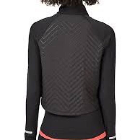 NEW Sweaty Betty Fast Track Layered Longline Black Jacket Sz S - Picture 3 of 13